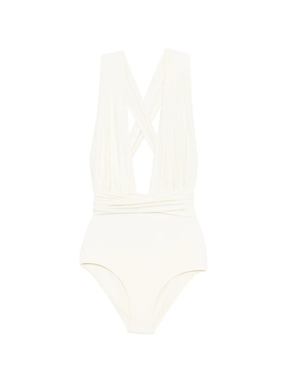 Raquel Diniz V-neck swimsuit - Bianco