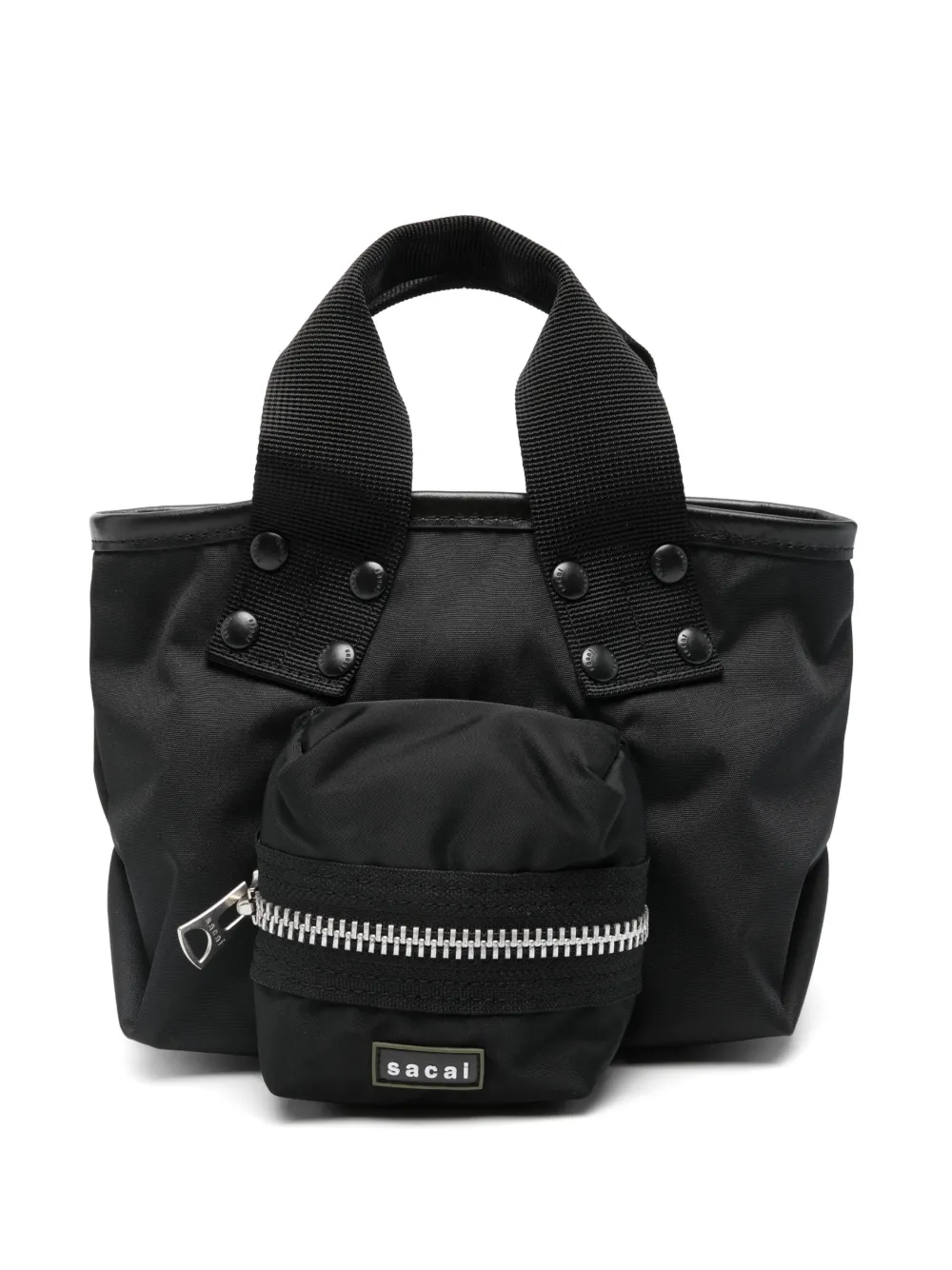 sacai shopper pocket tote - Nero
