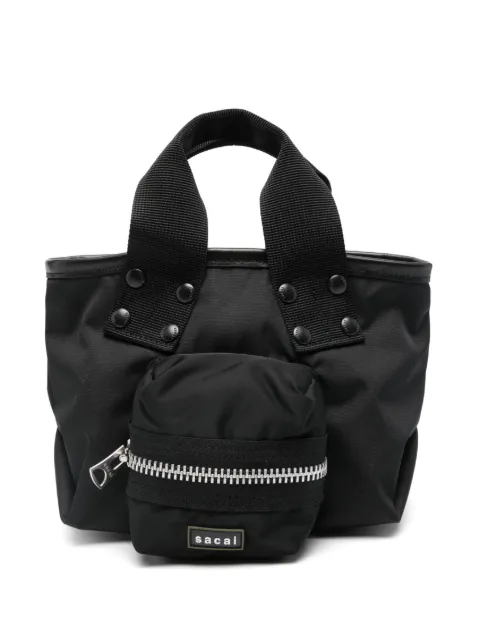 sacai tote con bolsillo
