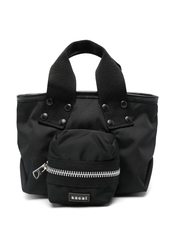 Sacai Shopper Pocket Tote in Black