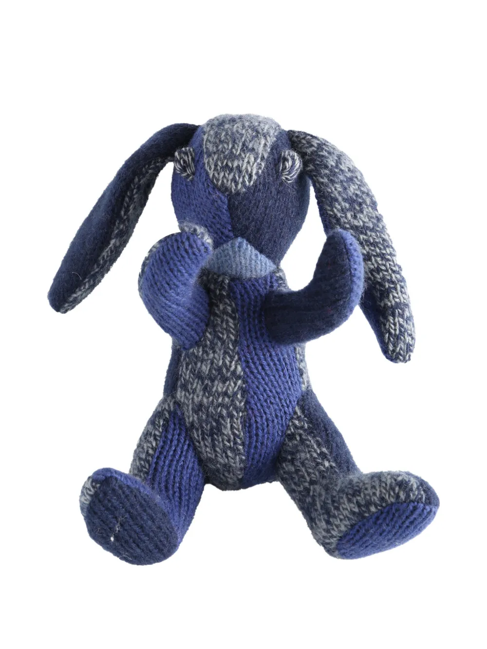 The Elder Statesman Rabbit Keyring In Blue