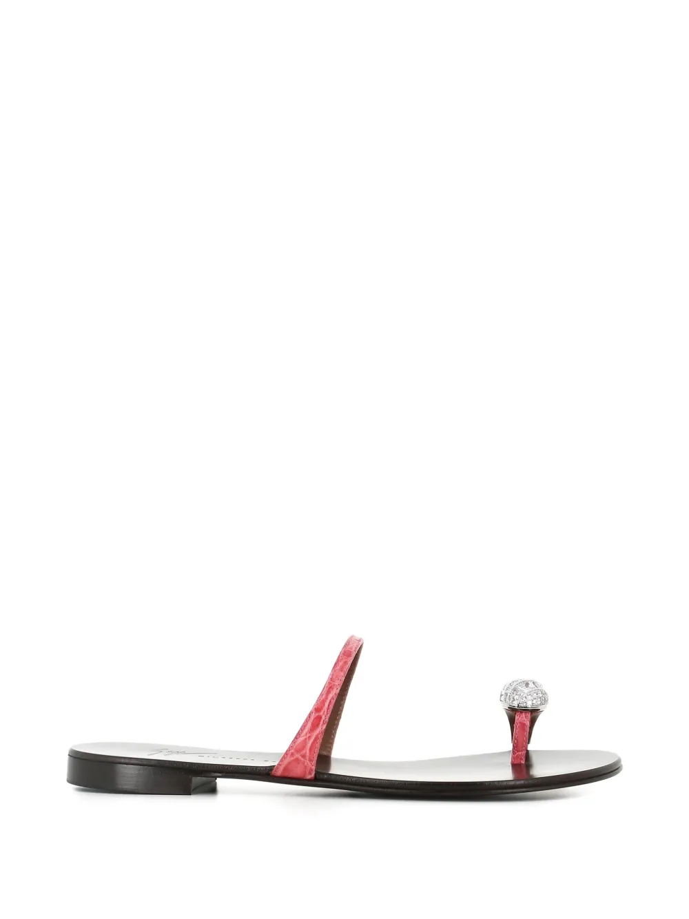 Giuseppe Zanotti crystal embellished leather sandals - Rosa