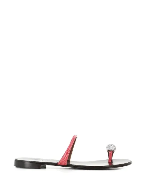 Giuseppe Zanotti crystal embellished leather sandals