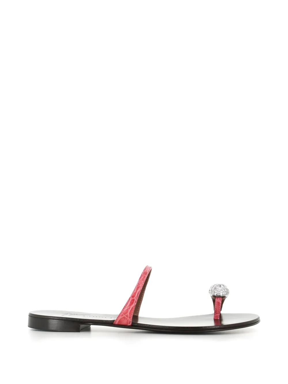 Giuseppe Zanotti crystal embellished leather sandals - Rosa