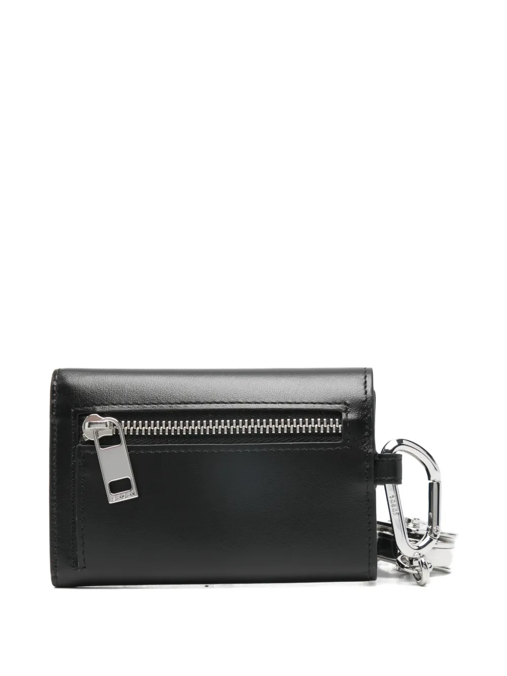 Sacai carabiner-detail Trifold Wallet | Black | FARFETCH
