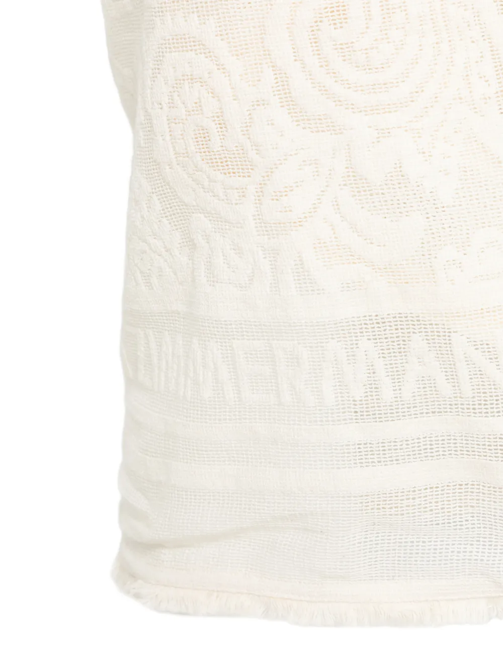  Zimmermann Woven Frayed-edge Pareo - Neutrals 