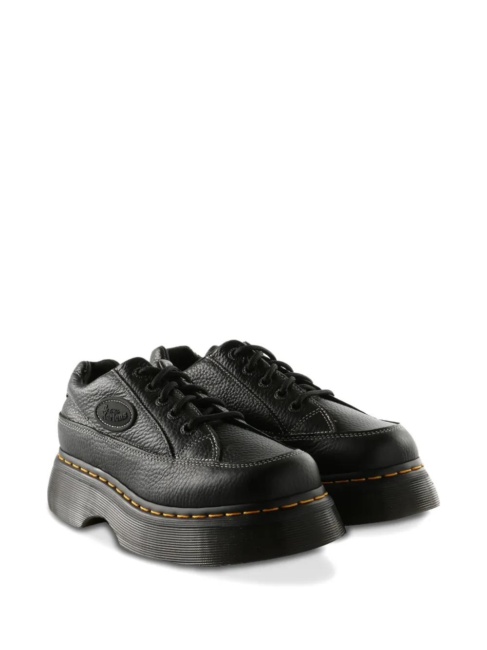 Dr. Martens platform stitched derby shoes Zwart