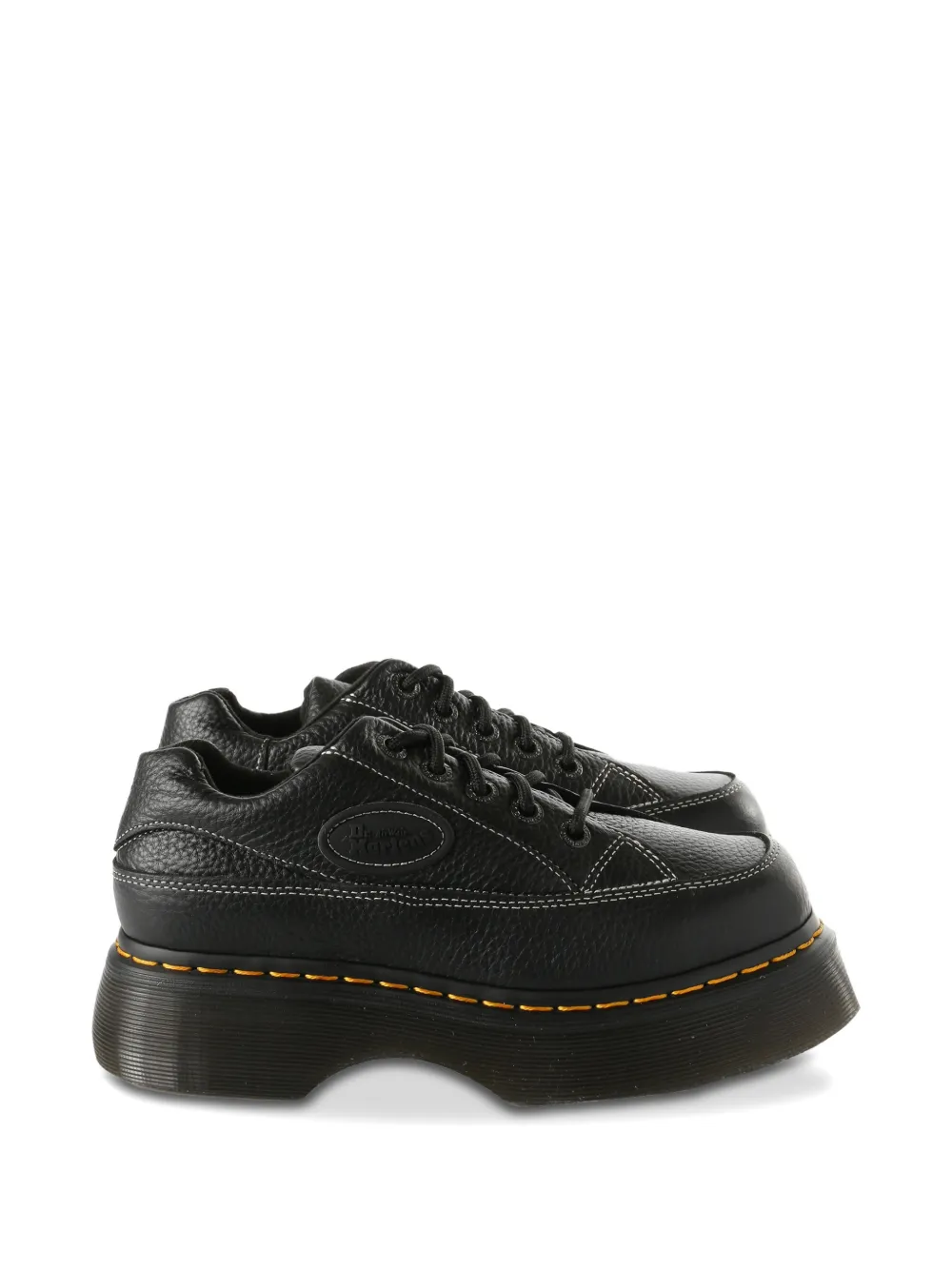 Dr. Martens platform stitched derby shoes Zwart