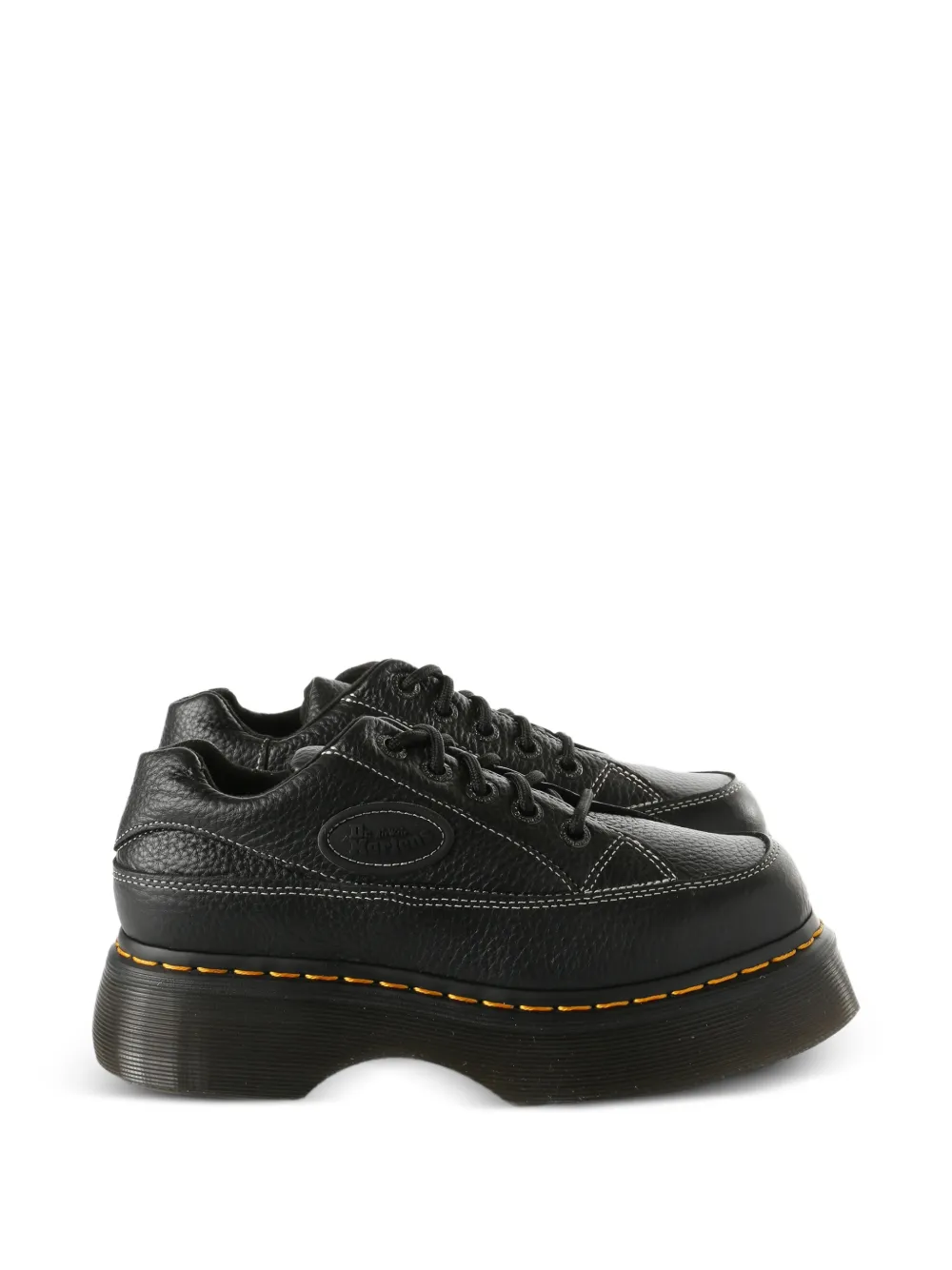 Dr. Martens platform stitched derby shoes - Nero