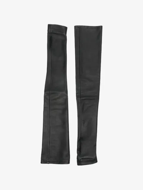 MITILIANE COUTURE fingerless leather long gloves