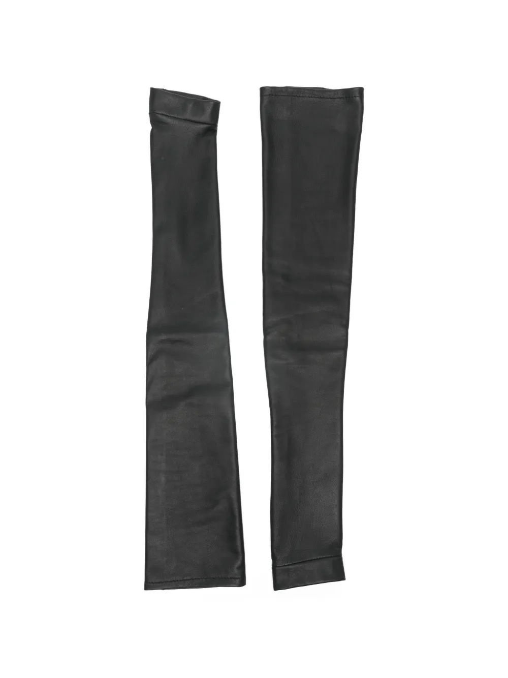 Fingerless Leather Long Gloves