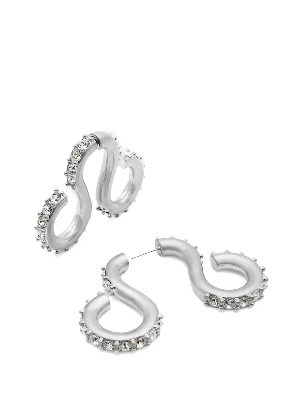 Hugo Kreit curled-design earrings - Zilver