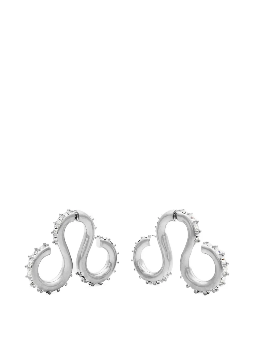 Hugo Kreit curled-design earrings - Argento