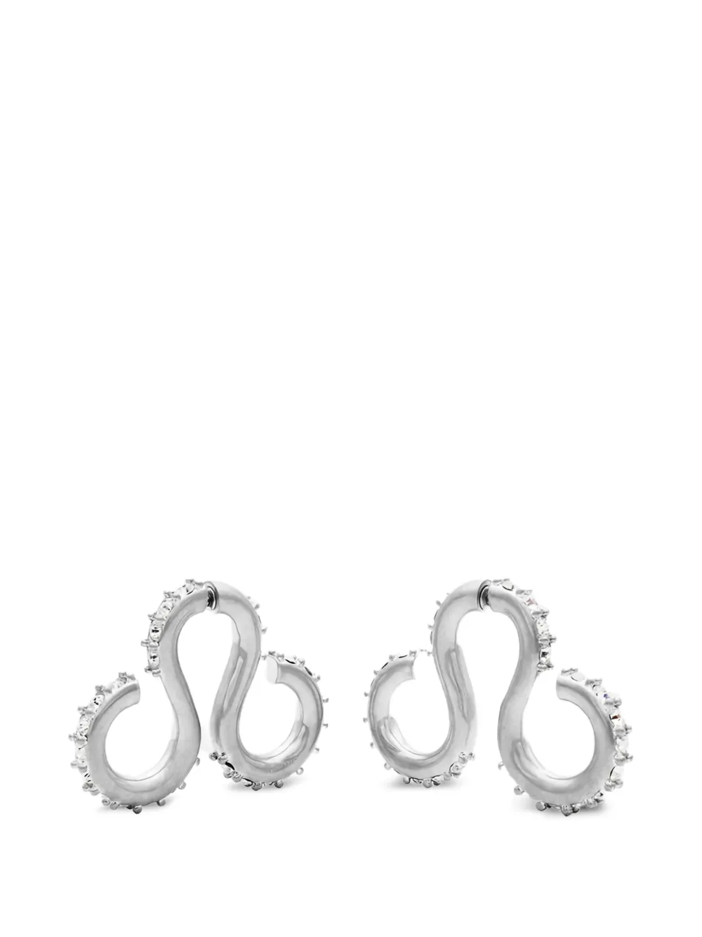 Hugo Kreit curled-design earrings - Argento