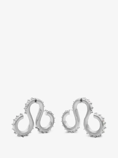 Hugo Kreit boucles d'oreilles à design froncé