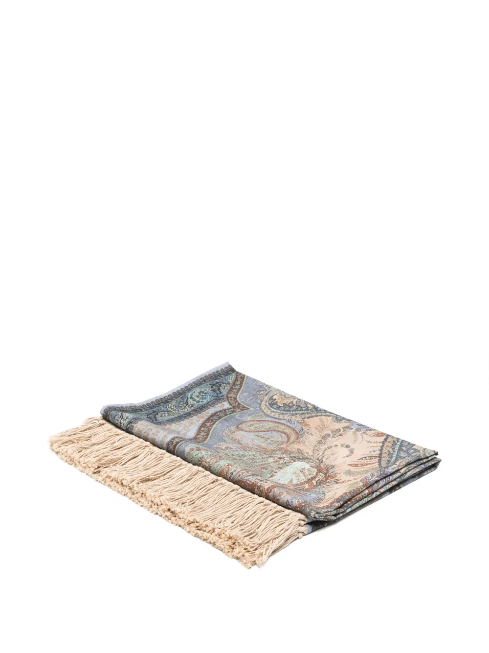 ZIMMERMANN tapestry blue multi fringed towel - Toni neutri