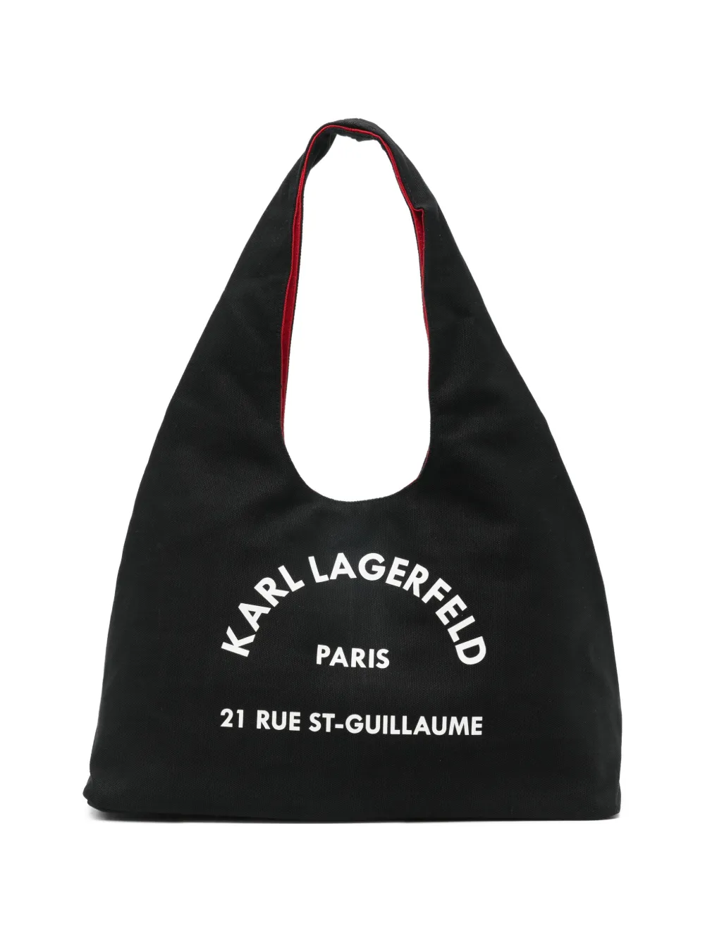 Karl Lagerfeld Borsa tote con stampa - Nero