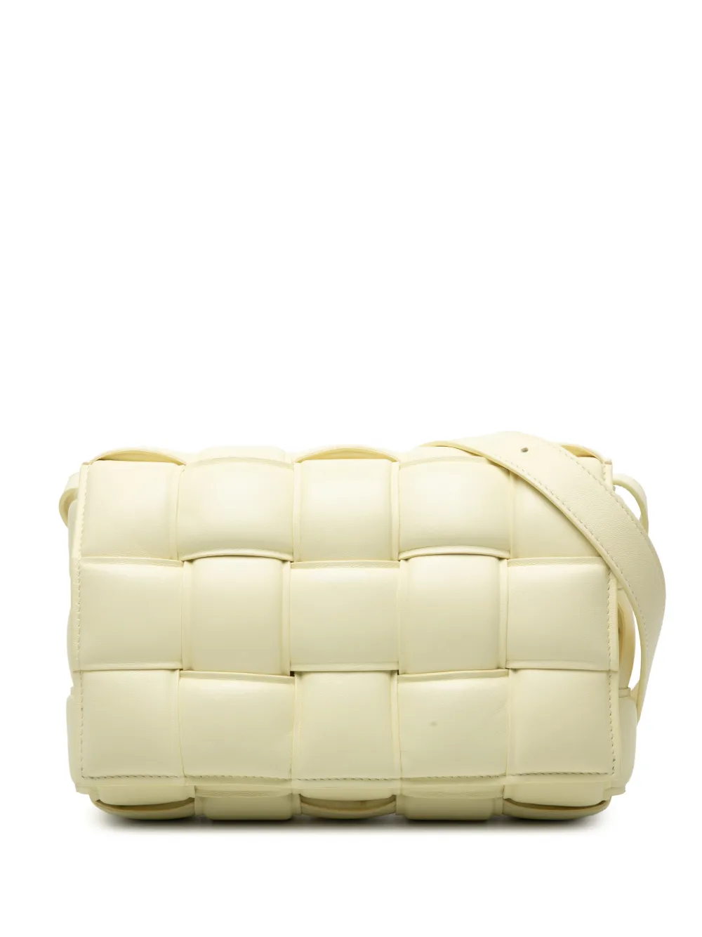 Bottega Veneta Pre-Owned 2012-2025 Nappa Intrecciato Padded Cassette crossbody bag - Giallo