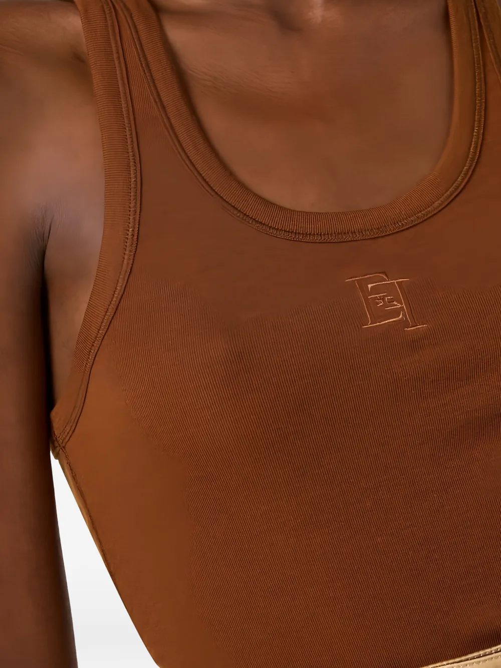 Embroidered-Logo Tank Top