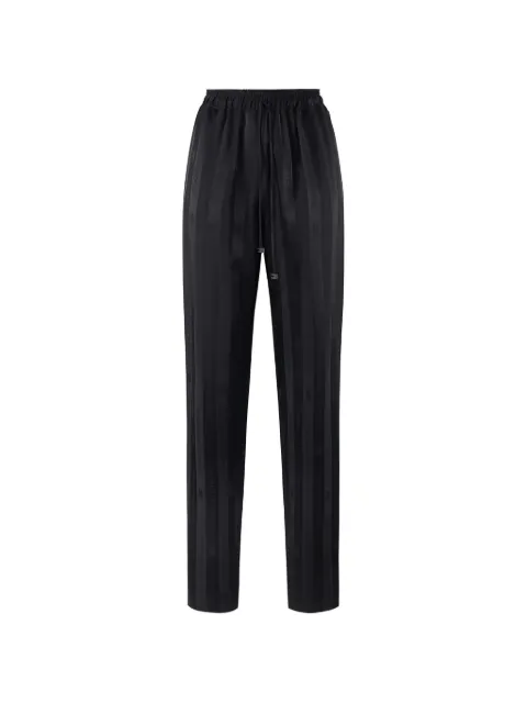 Elisabetta Franchi satin trousers with jacquard stripes