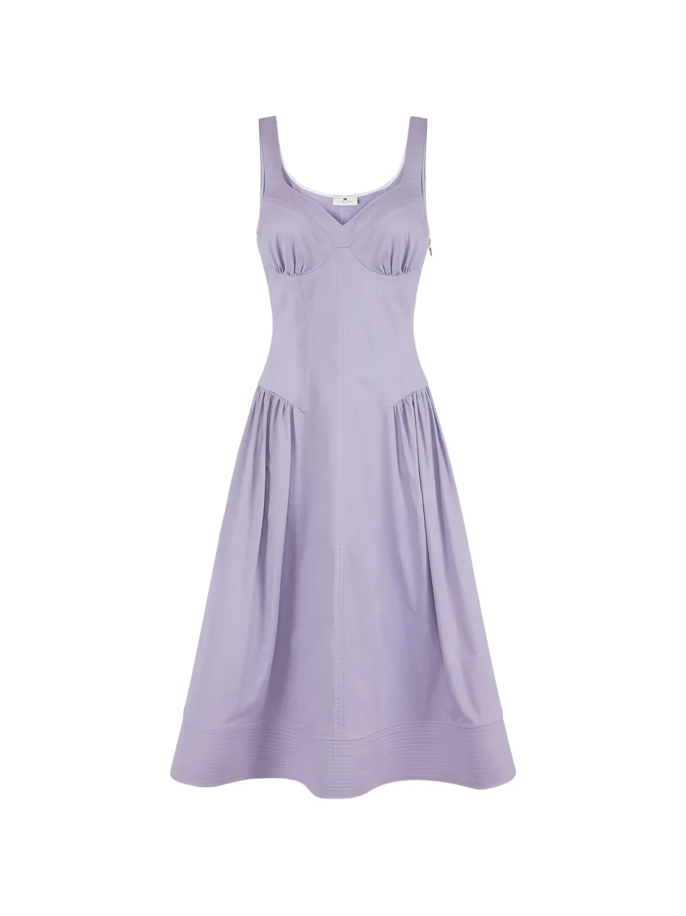Elisabetta Franchi gathered midi dress - Viola
