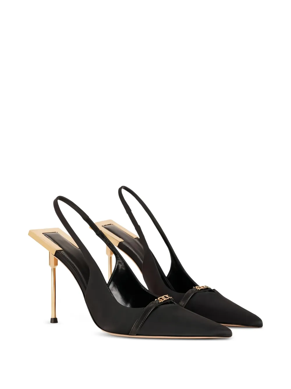 Elisabetta Franchi Pumps met bewerkte hak Zwart