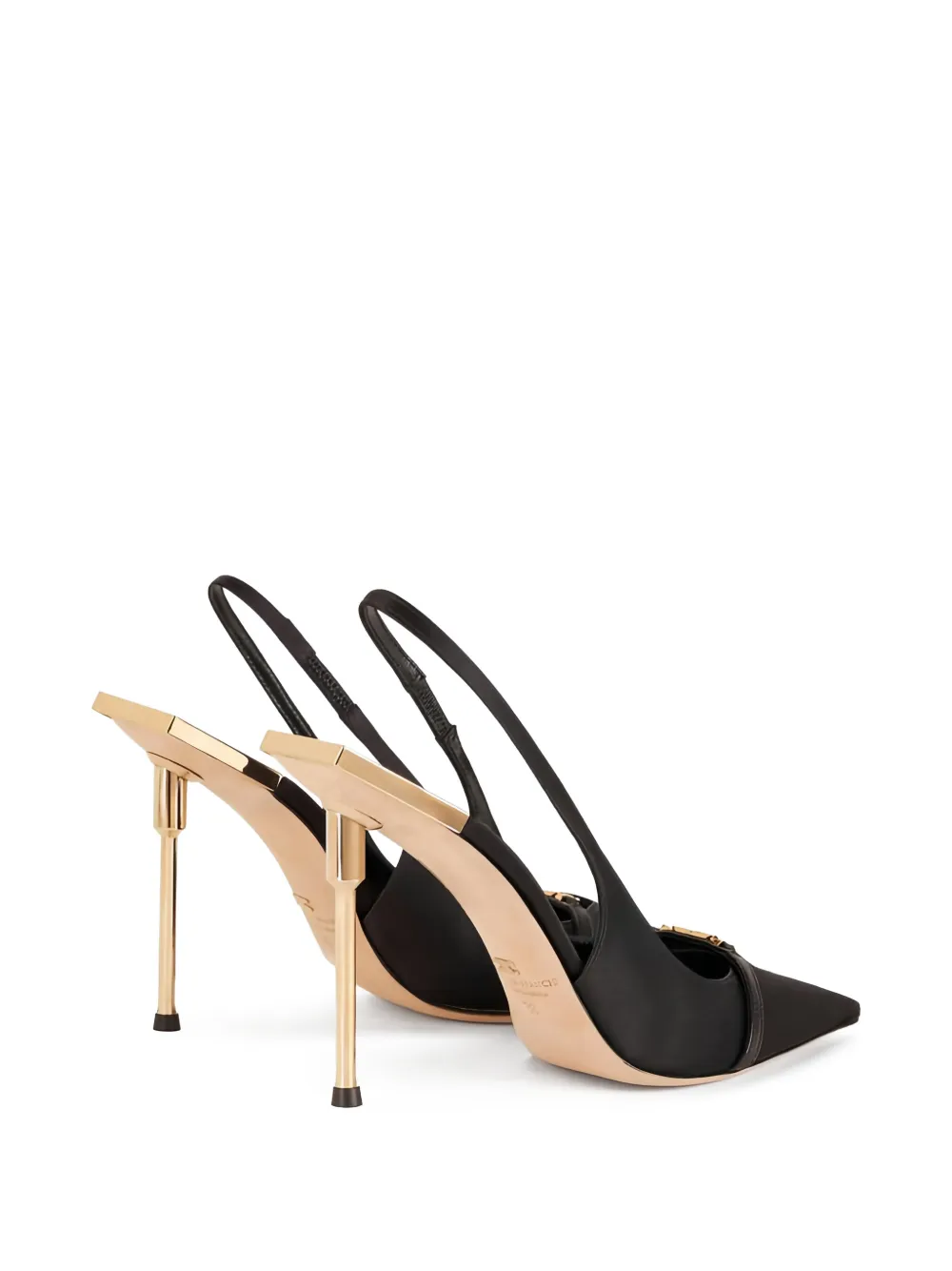 Elisabetta Franchi Pumps met bewerkte hak Zwart