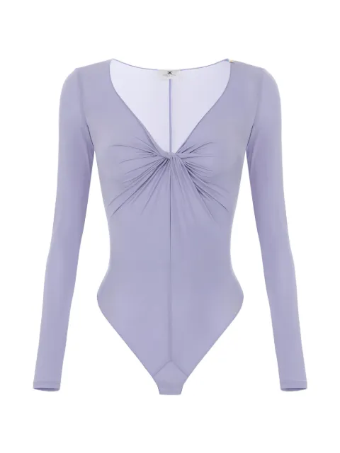 Elisabetta Franchi knot-detail draped bodysuit