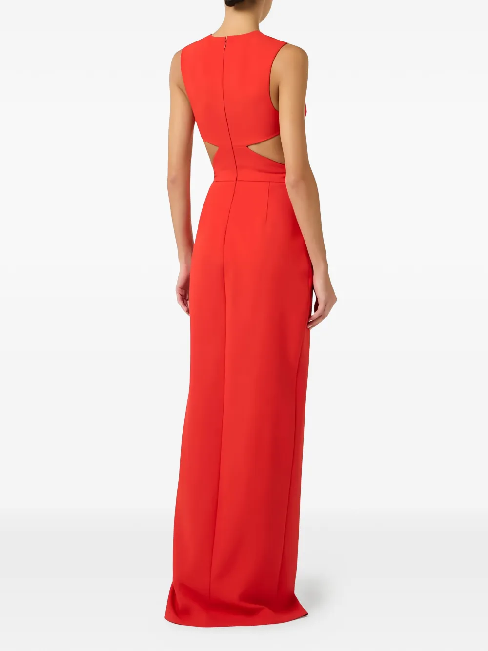 Elisabetta Franchi Maxi-jurk met uitgesneden details en kettingdetail Rood