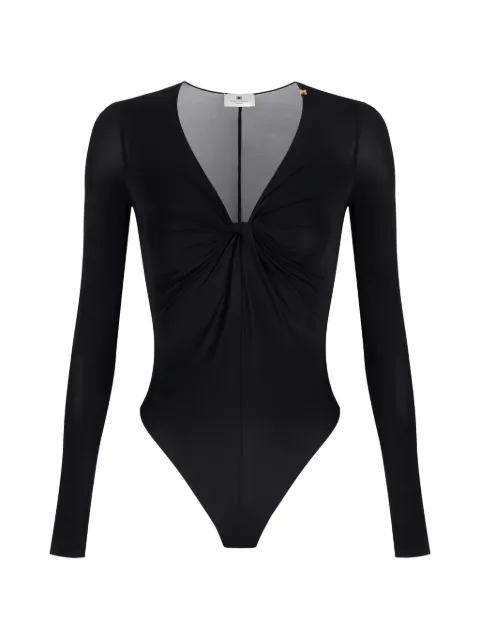 Elisabetta Franchi draped long-sleeves bodysuit