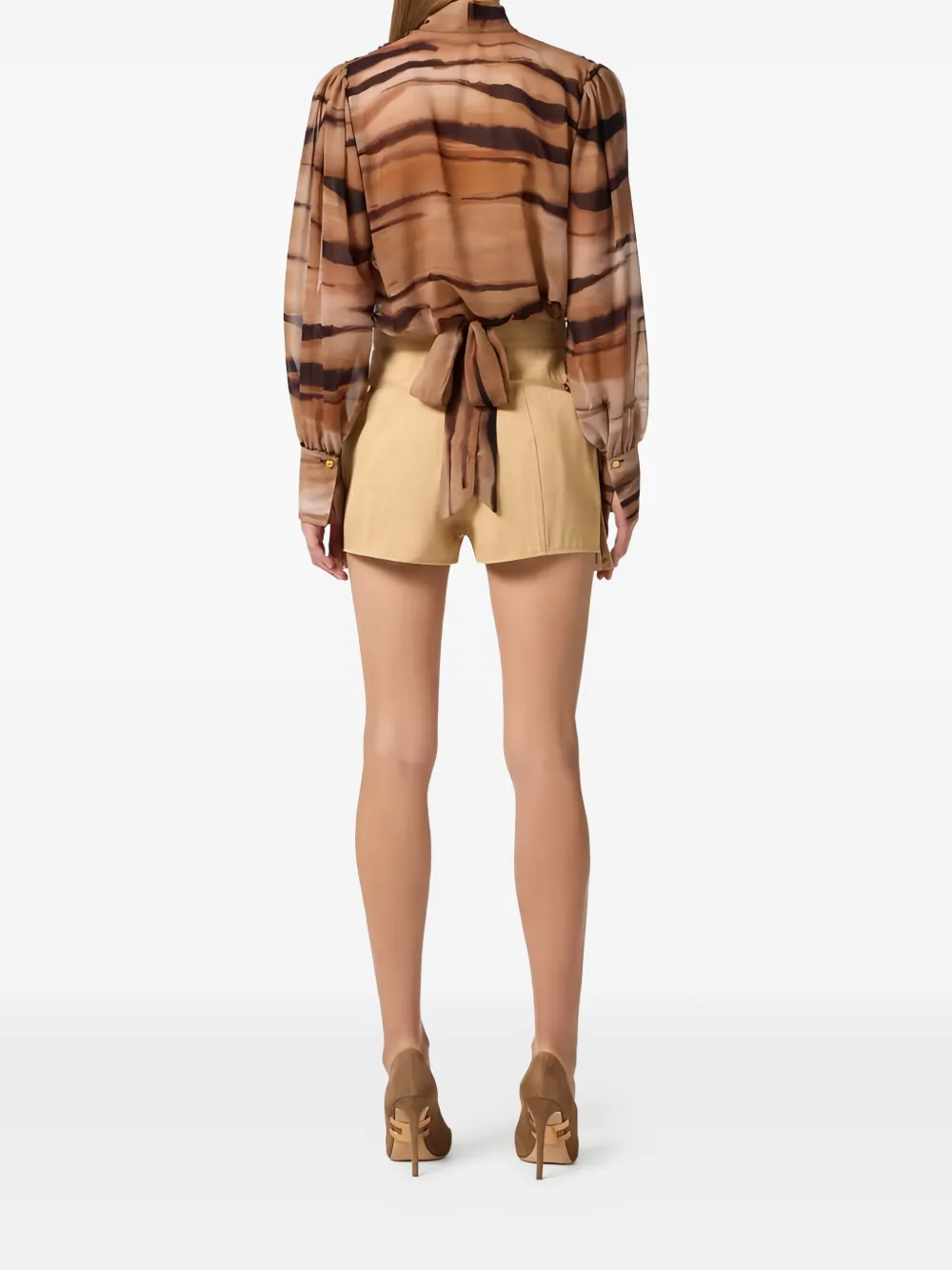  Elisabetta Franchi Cargo-pocket Shorts - Neutrals 