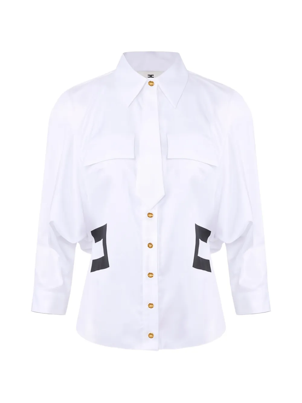 Elisabetta Franchi tie-detail shirt - Bianco