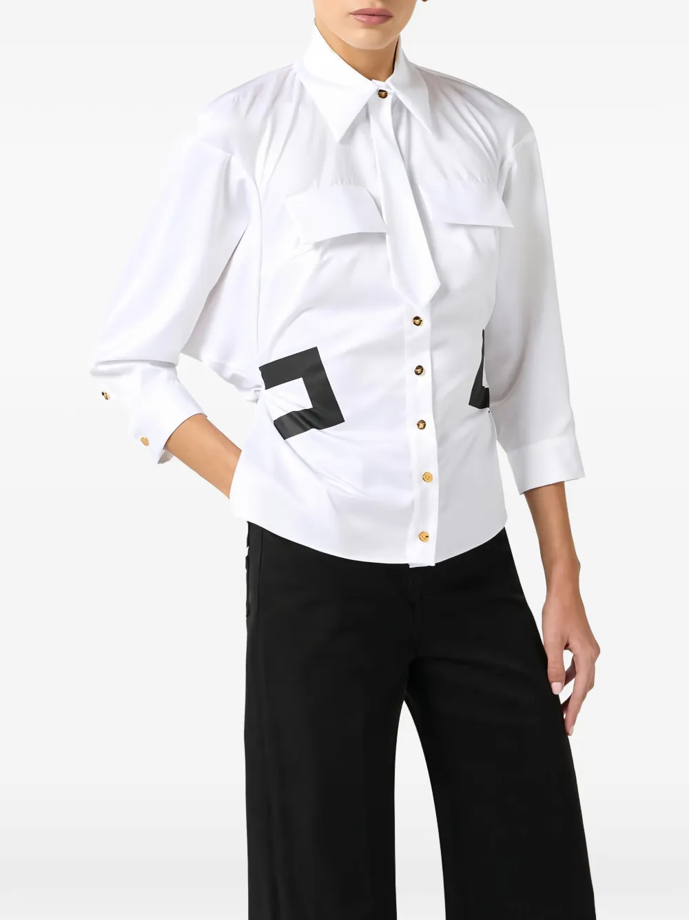 Tie-Detail Shirt