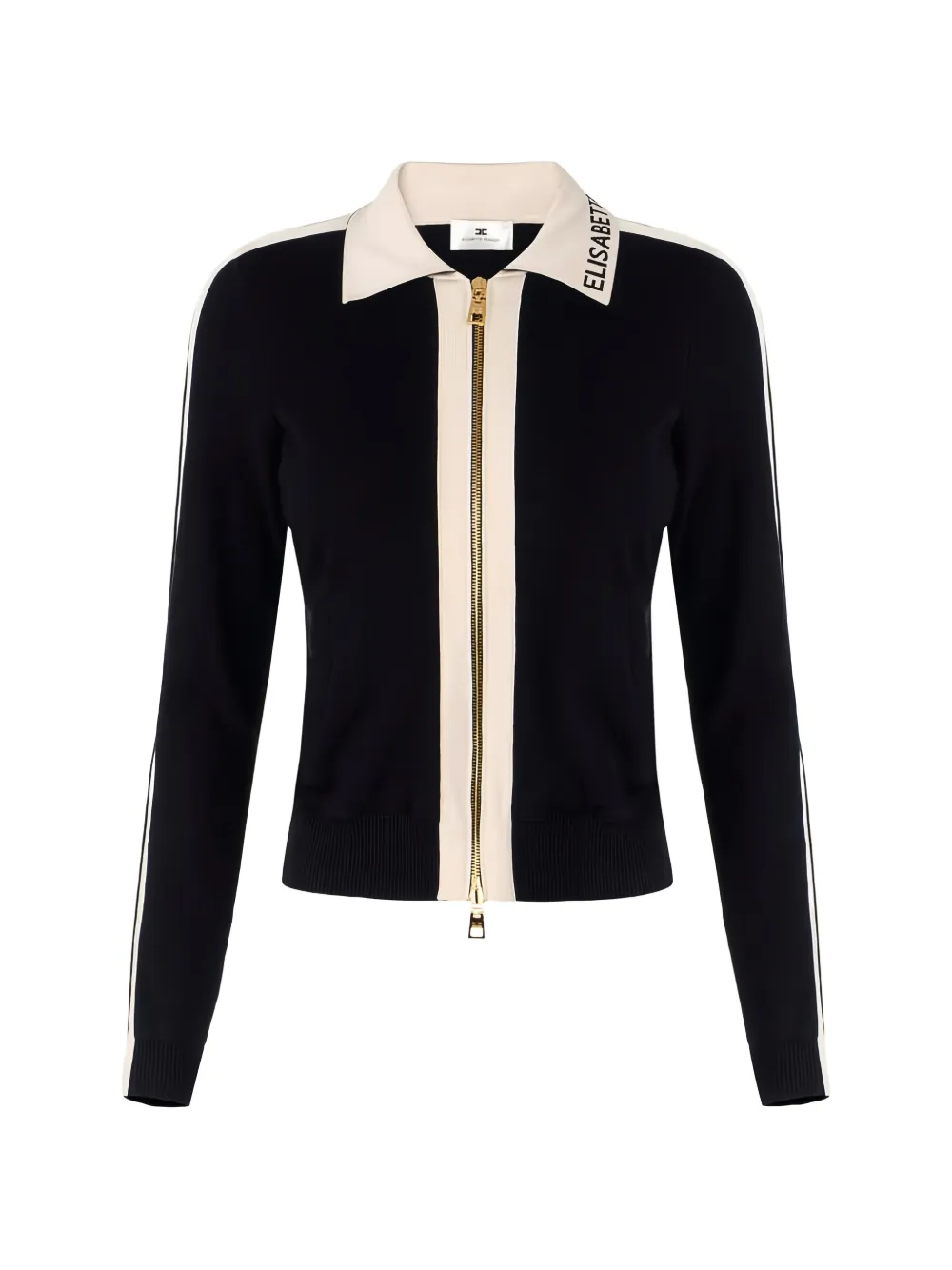 Elisabetta Franchi logo-detail cardigan - Nero