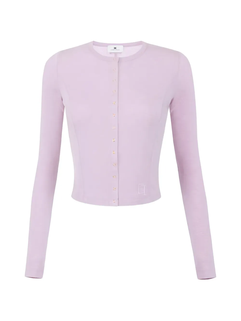 Elisabetta Franchi long sleeve cardigan - Viola