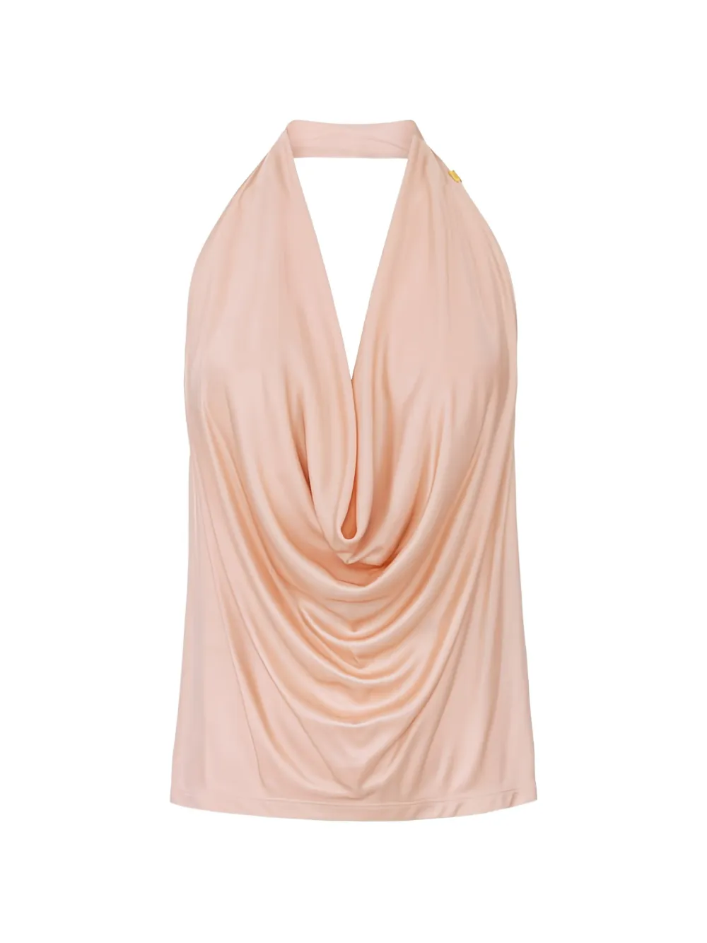 Elisabetta Franchi halter-neck drape top - Toni neutri