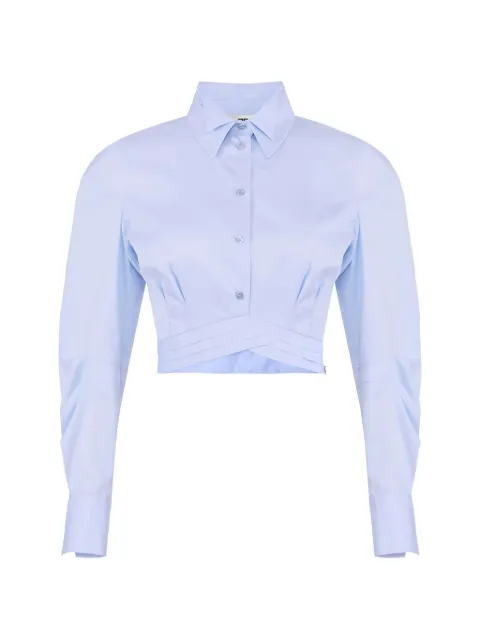 Elisabetta Franchi camisa corta con doble cuello