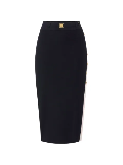Elisabetta Franchi falda midi con abertura lateral