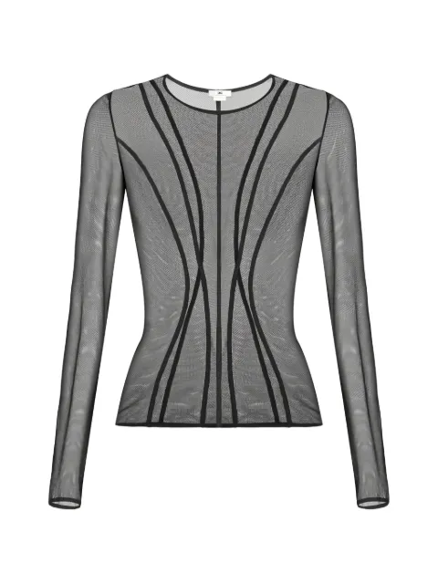 Elisabetta Franchi top estilo bustier de tul