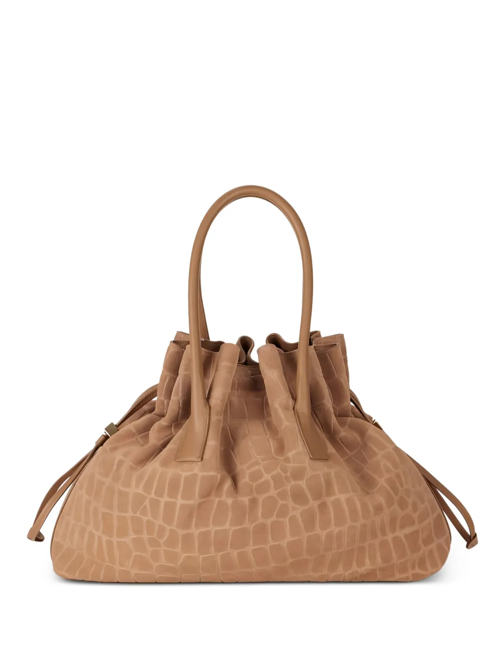 Elisabetta Franchi crocodile-print tote bag - Toni neutri