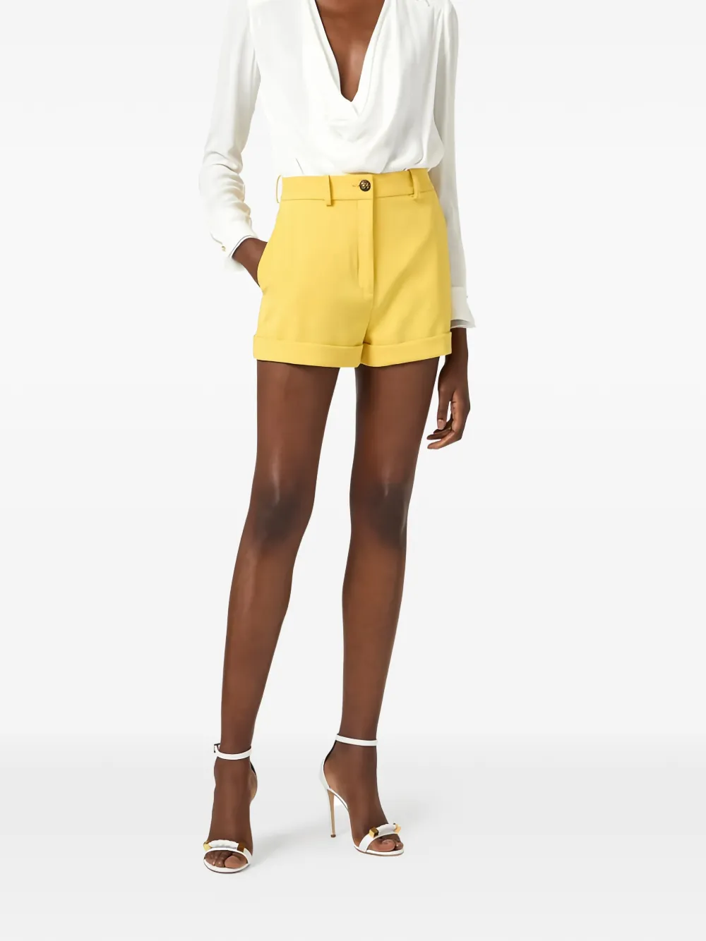 Elisabetta Franchi Viscose georgette body Wit