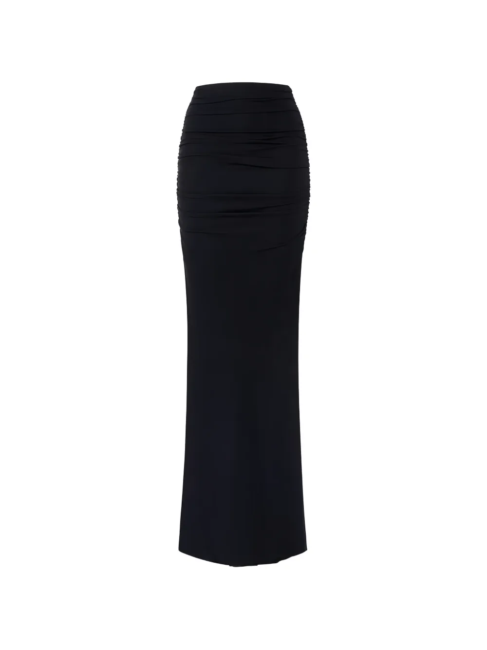 Elisabetta Franchi draping jersey long skirt - Nero
