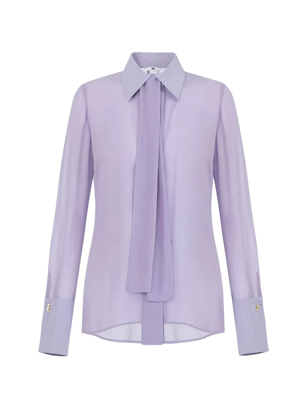 Elisabetta Franchi cufflink blouse - Viola