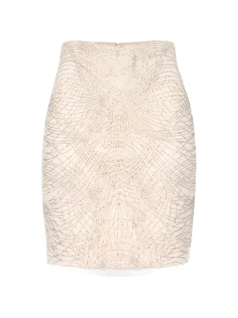 Elisabetta Franchi falda corta con detalles de cristal