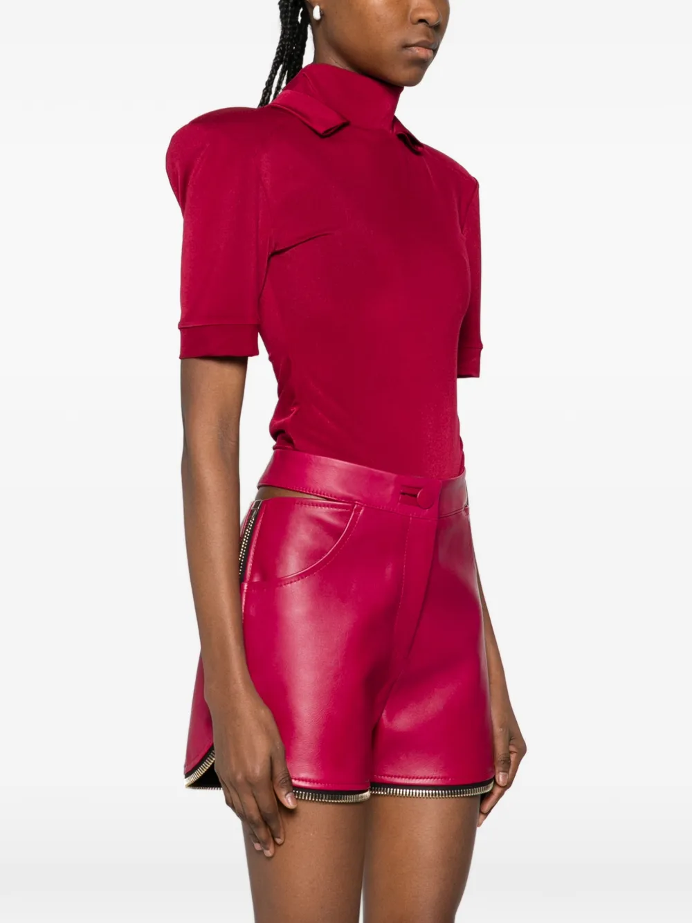  Mitiliane Couture Short-sleeve Bodysuit - Red 