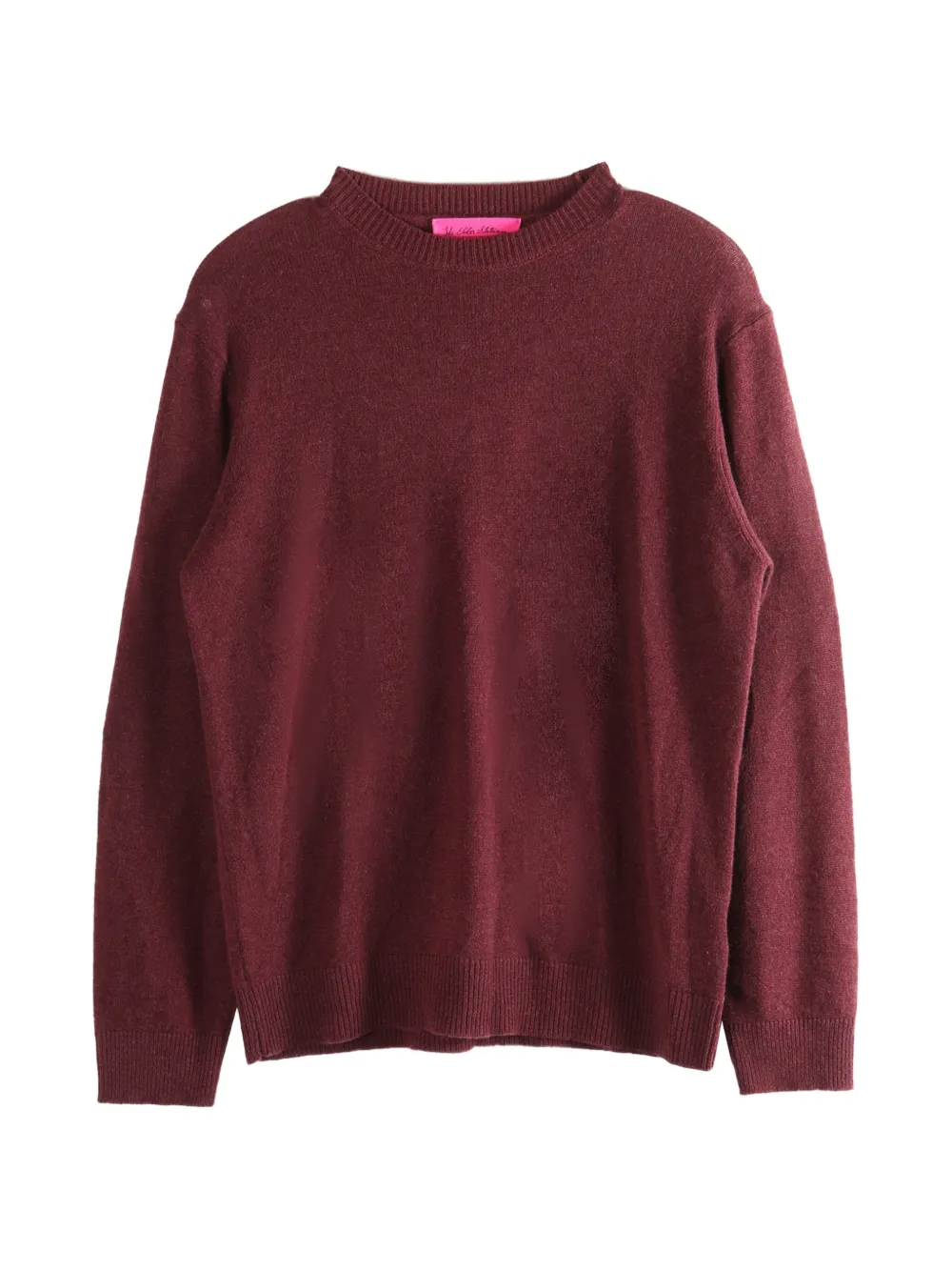 The Elder Statesman crew-neck long-sleeve sweater - Rosso