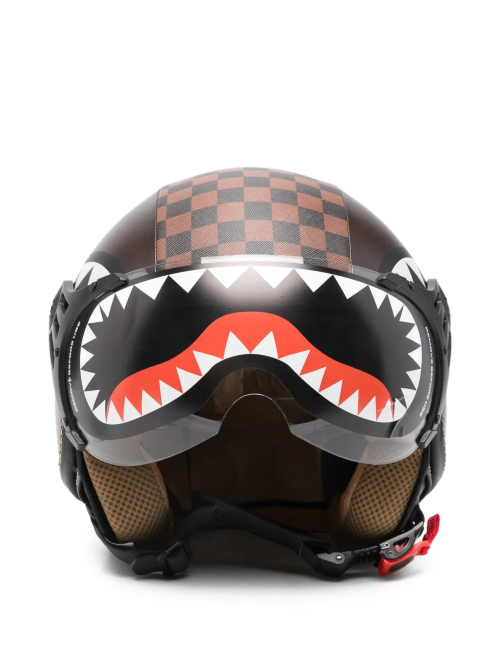 Sprayground check-detail helmet - Marrone