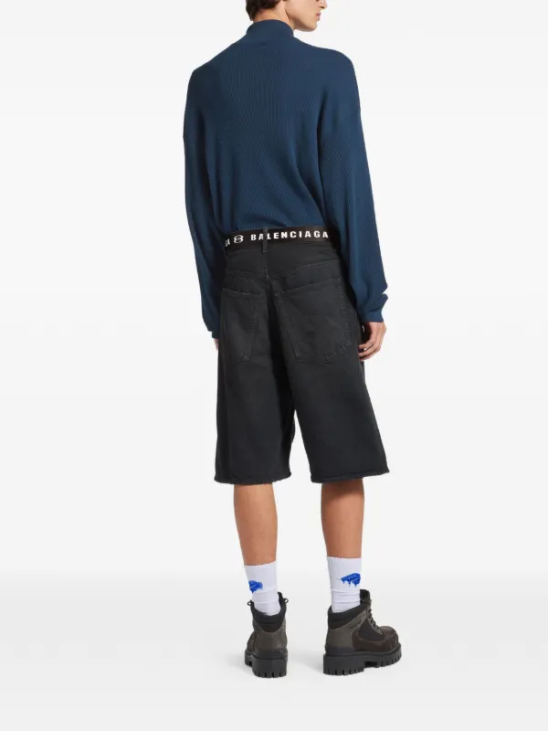 Balenciaga ベルテッド ショートパンツ | ブラック | FARFETCH JP
