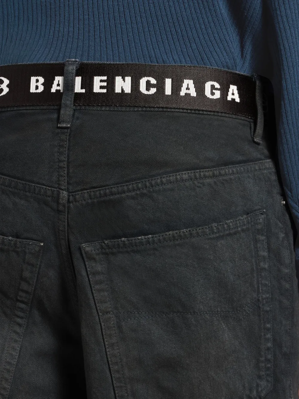 Balenciaga Shorts met ceintuur Zwart