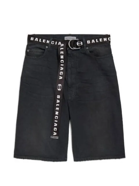 Balenciaga shorts con cinturón